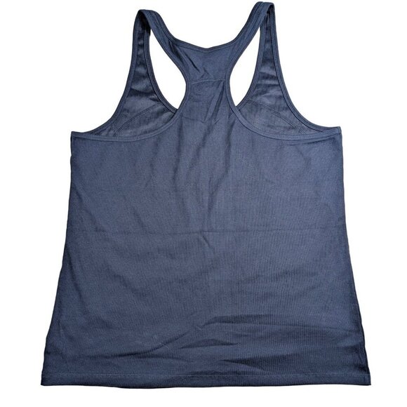 Old Navy do a little yoga Navy Blue Racer back Tank with Flowersn Size XXL - Picture 2 of 5